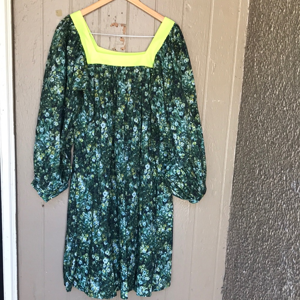 Batsheva X Laura Ashley Beaumaris dress in Sherwood Forest 6